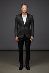 Vercini Black Sparkling Floral Tuxedo