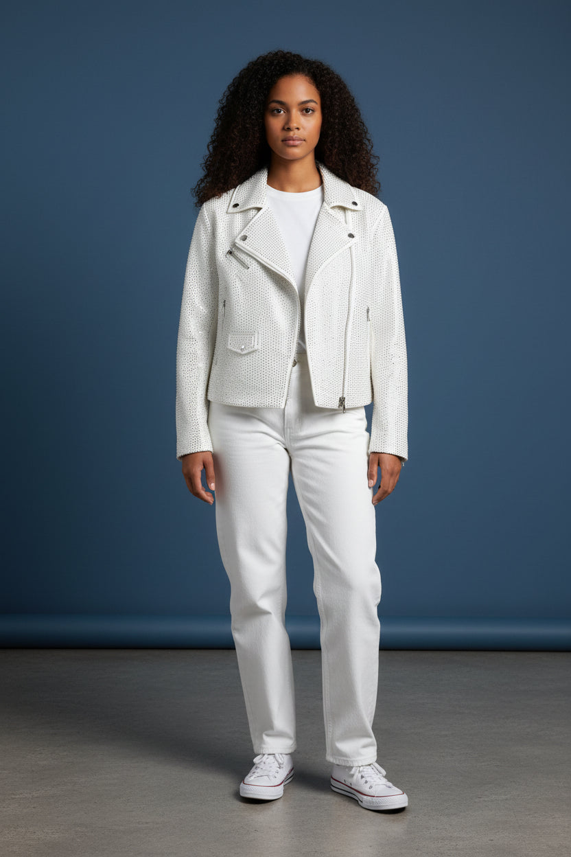 DAZZLING WHITE SILVER JACKET