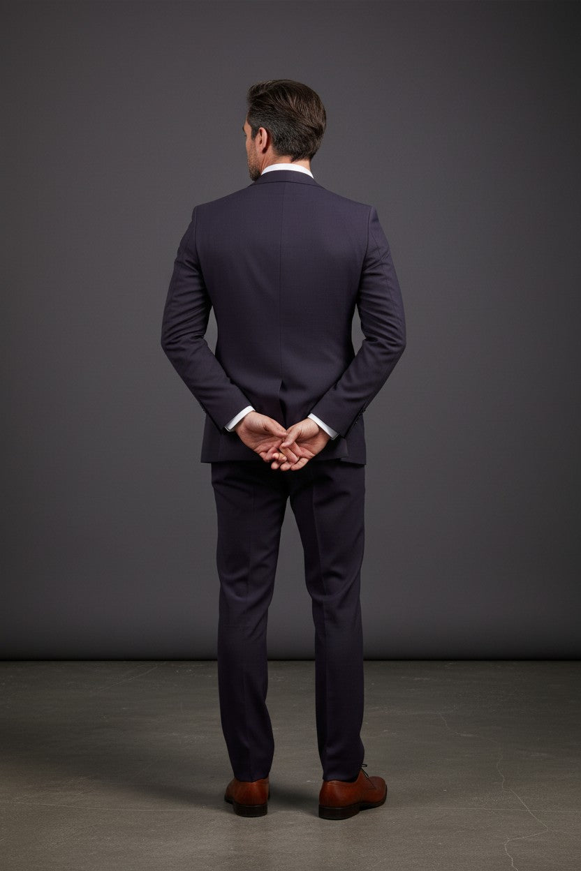 Vercini Rich purple Sophisticate Three-Piece Men's Suit