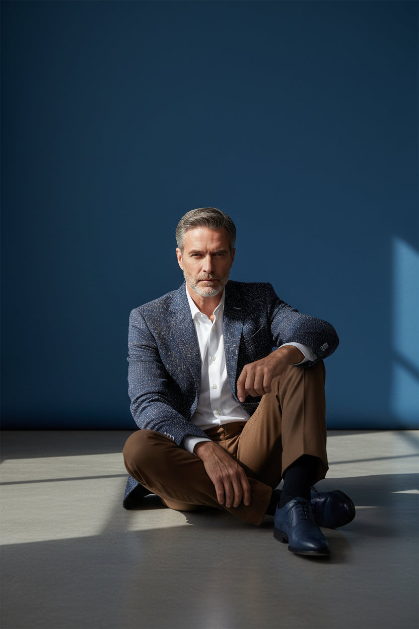 Vercini Premium Textured Elegance Blazer