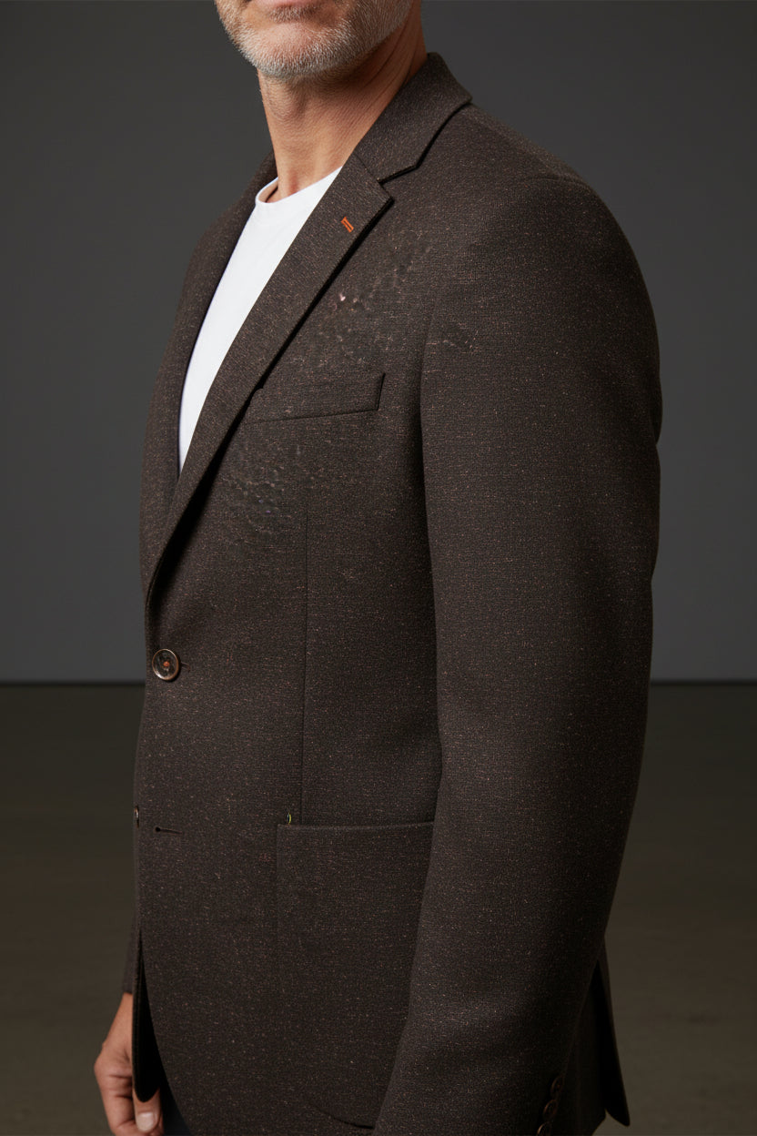 KNITED DECONSTRUCTED WOOL SPORT JACKET