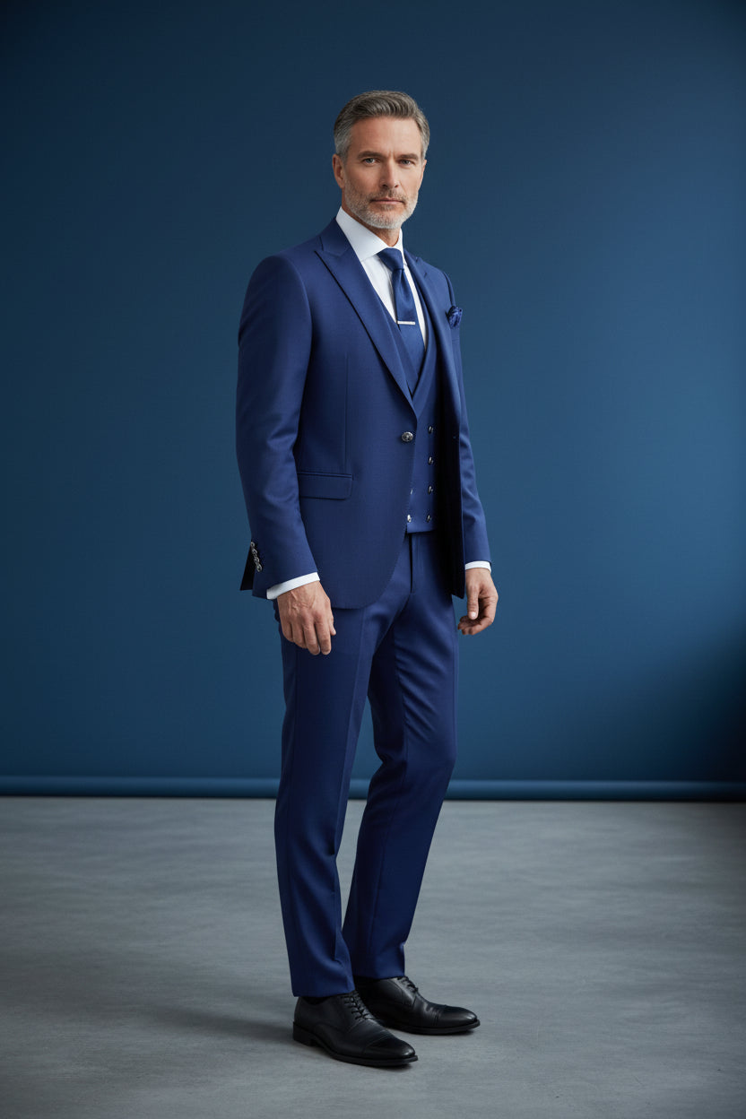Vandyke Blue Tuxedo - 4-Piece Slim Fit