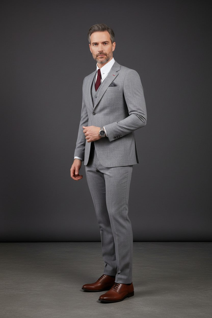 Vercini Metro Elegance Three-Piece Suit SUITS Vercini