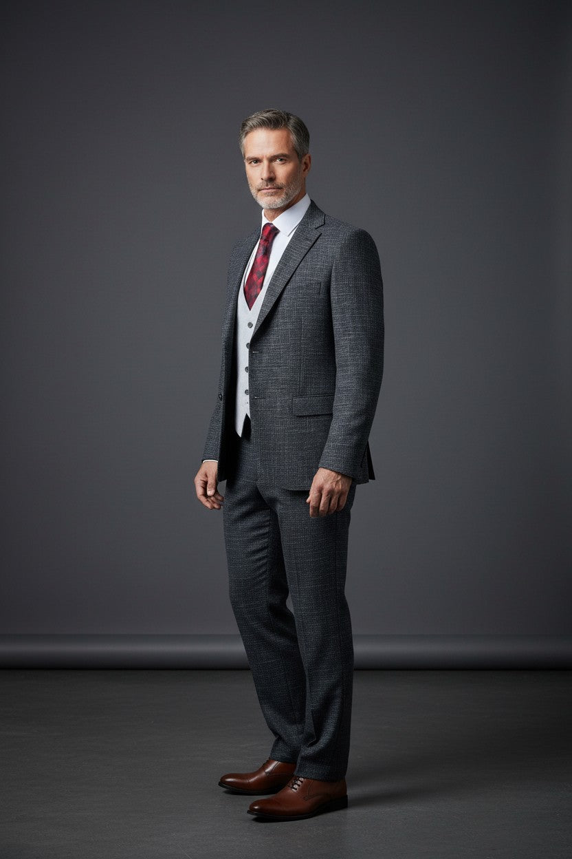 Three-Piece Tailored Suit | Premium Men's Suit | Vercini