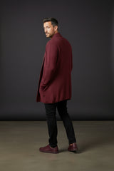 CDS0521 Ribbed Long Cardigan