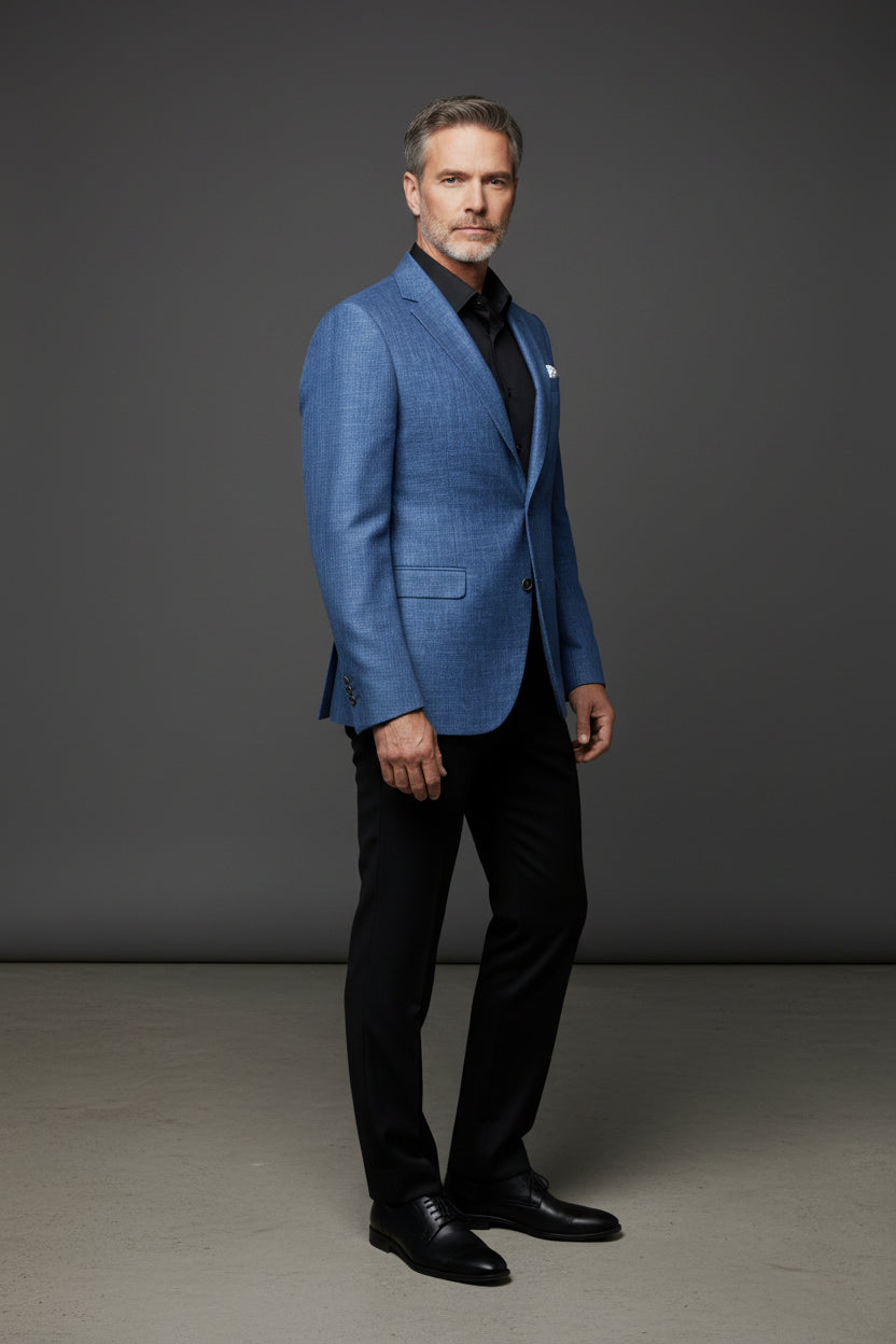 Dark Blue Slim Fit Blazer