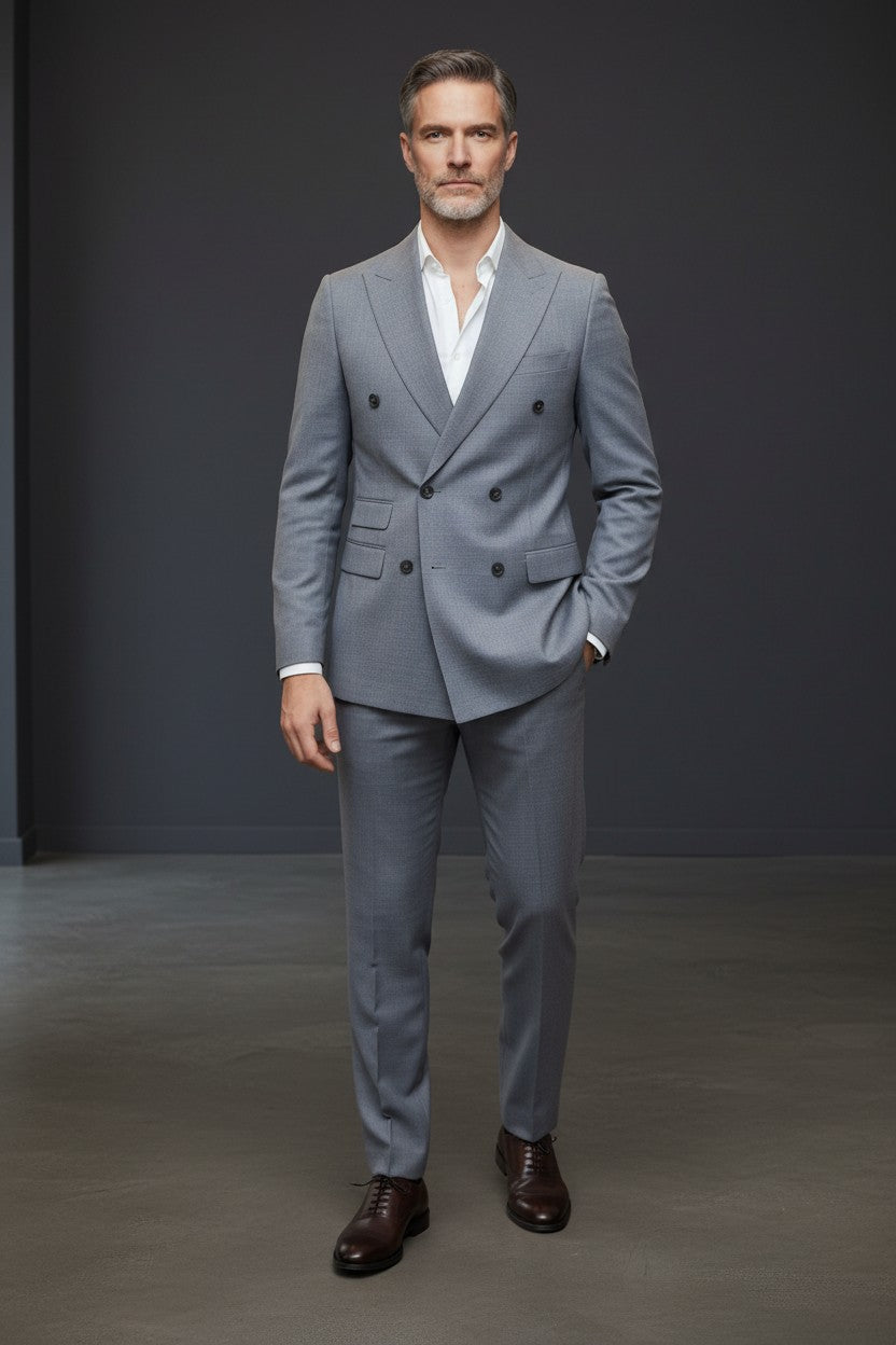 Vercini Metropolitan Double-Breasted Suit