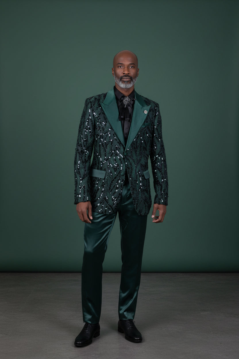 Collins Sequin Blazer - Luxury Embellished Formal Jacket