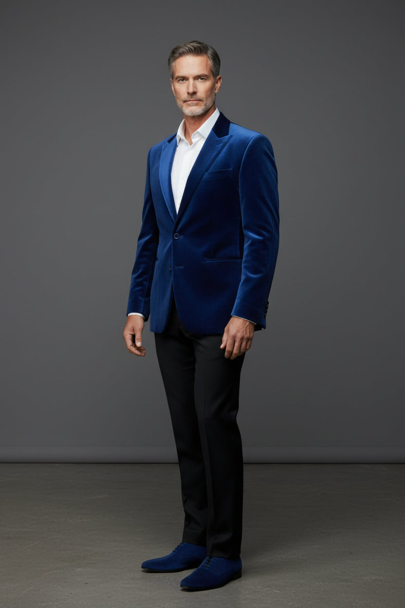 Vercini® Velvet Men's Blazer