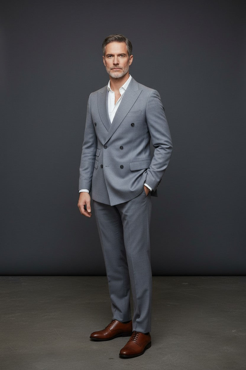 Vercini Metropolitan Double-Breasted Suit