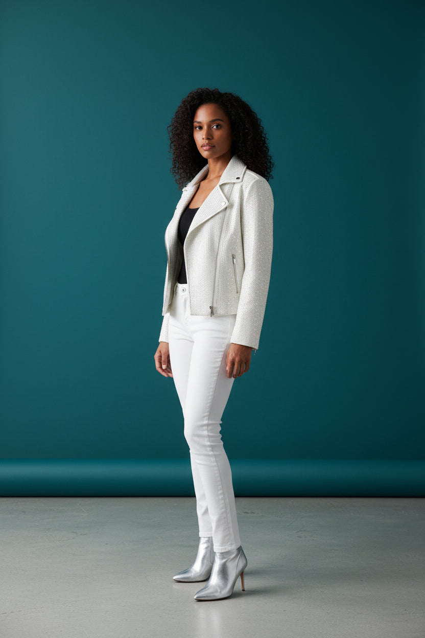 DAZZLING WHITE SILVER JACKET