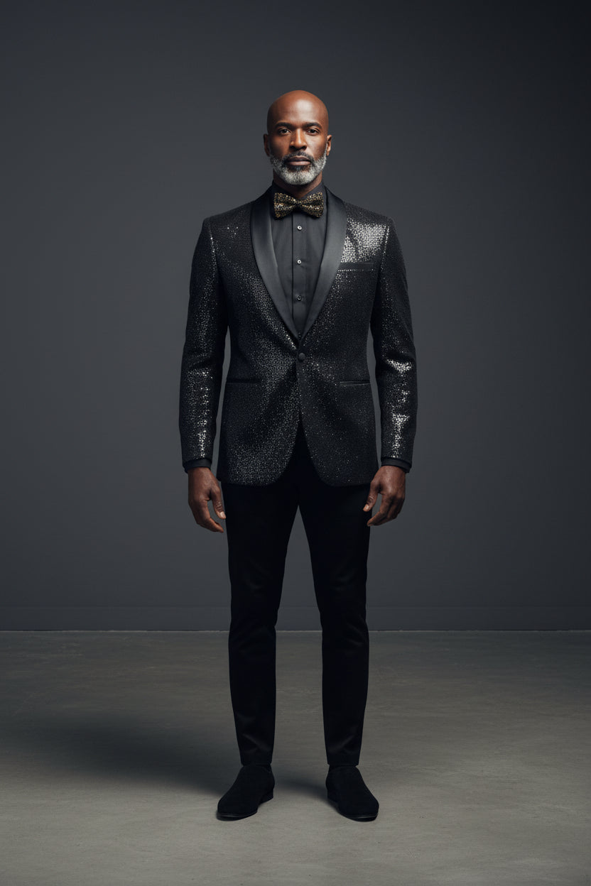 Shimmering Black Evening Jacket