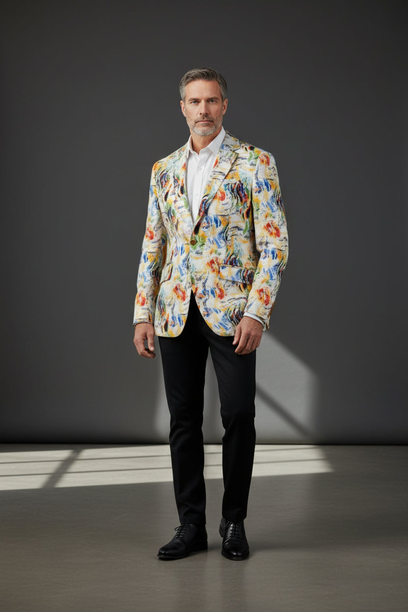 Vercini® Art-Driven Statement Blazers in Floral, Abstract & Animal Prints