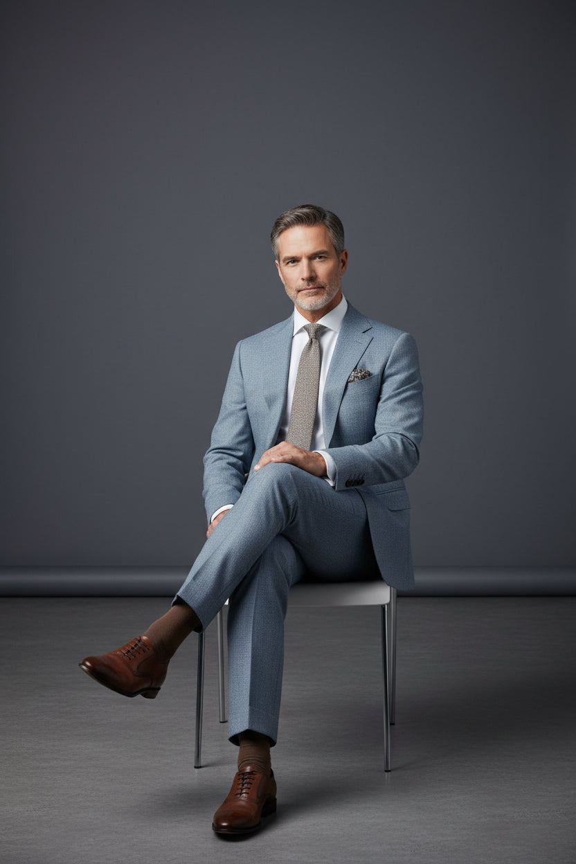 Men’s Classic 2-Piece Suit 8 Color Options for Every Style