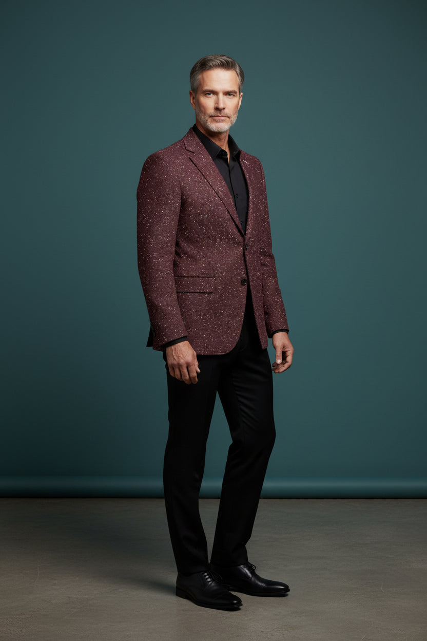 Luxury Texture Blazer – Vercini Slim Fit Edition