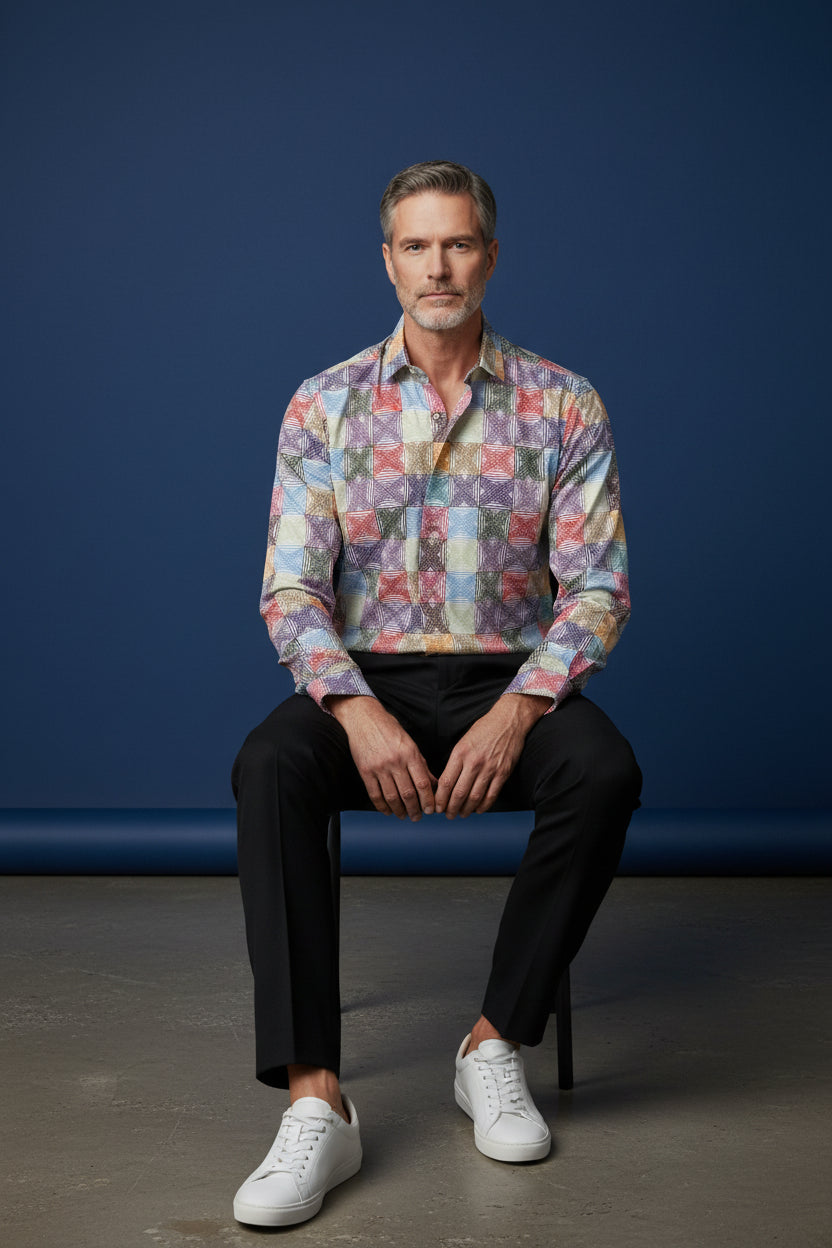 Geometric Pattern Shirt