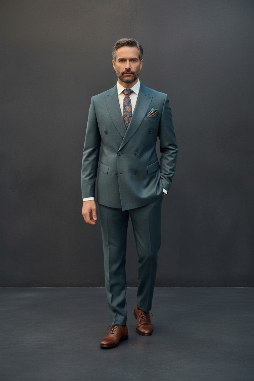 Vercini Metropolitan Double-Breasted Suit