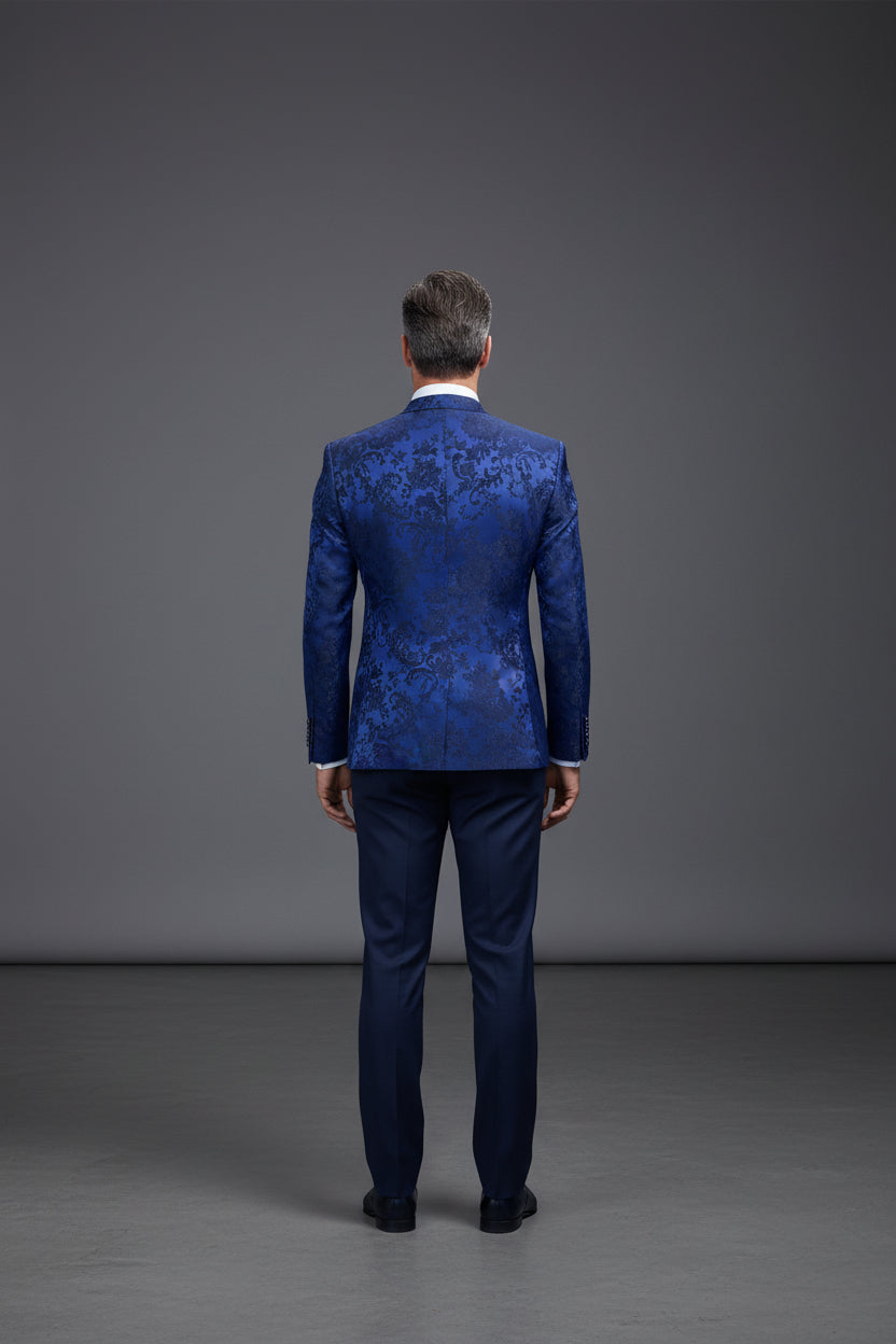 Jacquard Tuxedo – 3-Piece Statement Suit