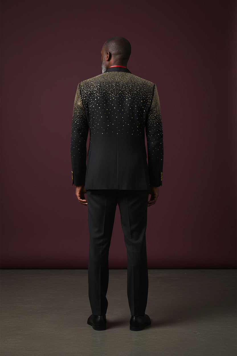Vercini Rhinestone Masterpiece Men's Blazer
