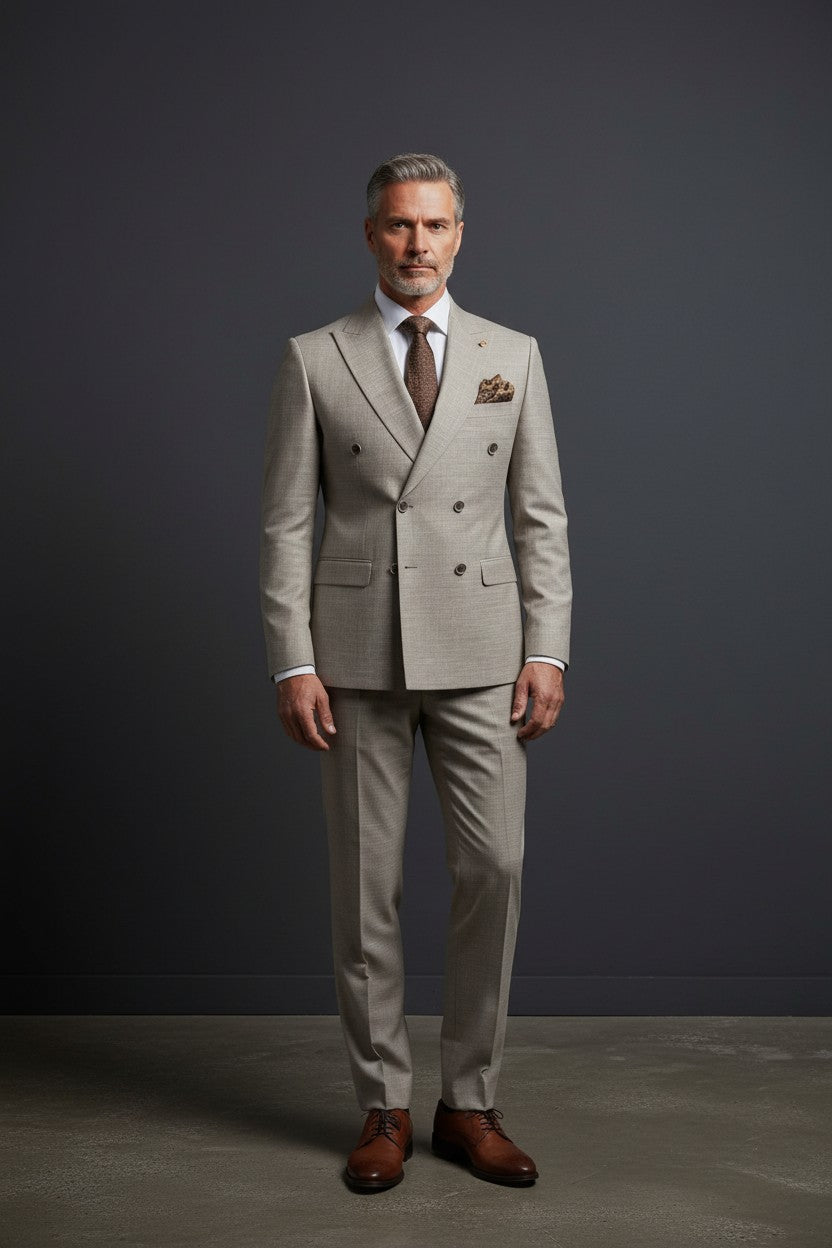 Vercini Metropolitan Double-Breasted Suit