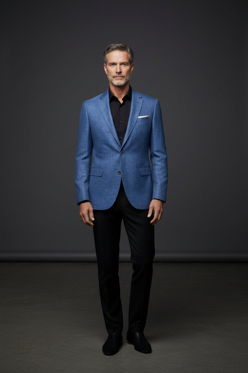 Dark Blue Slim Fit Blazer