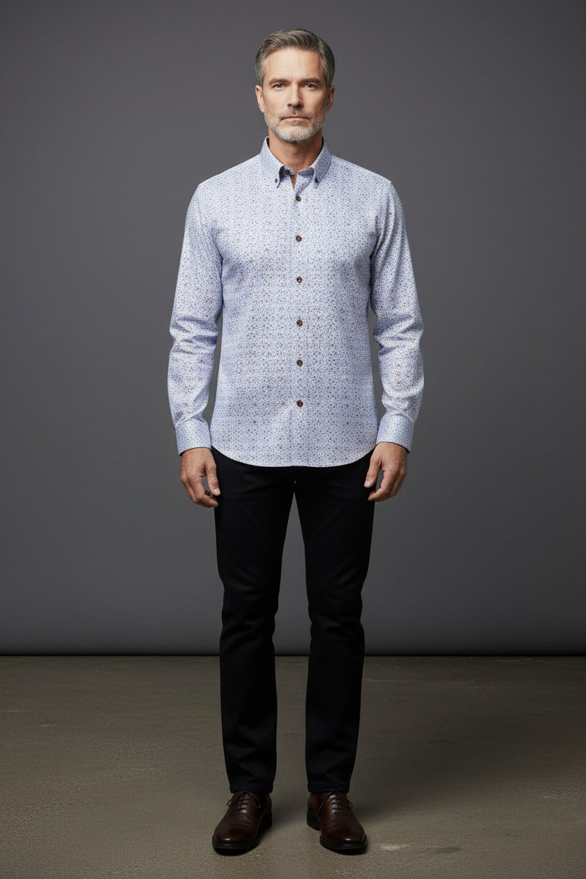 Vercini Premium Patterned Dress Shirt