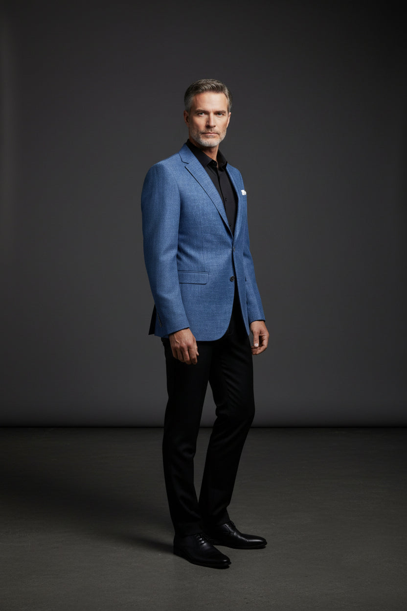 Dark Blue Slim Fit Blazer