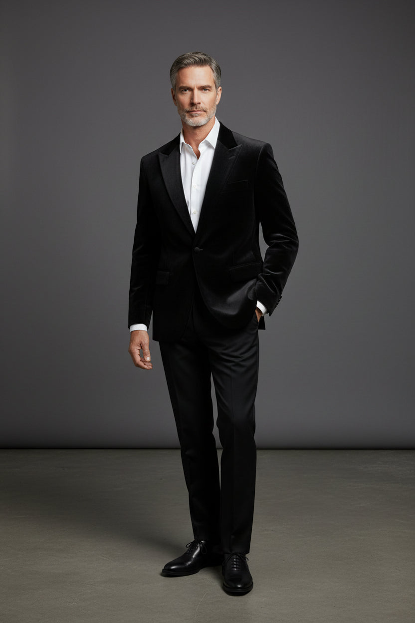 Vercini® Velvet Men's Blazer