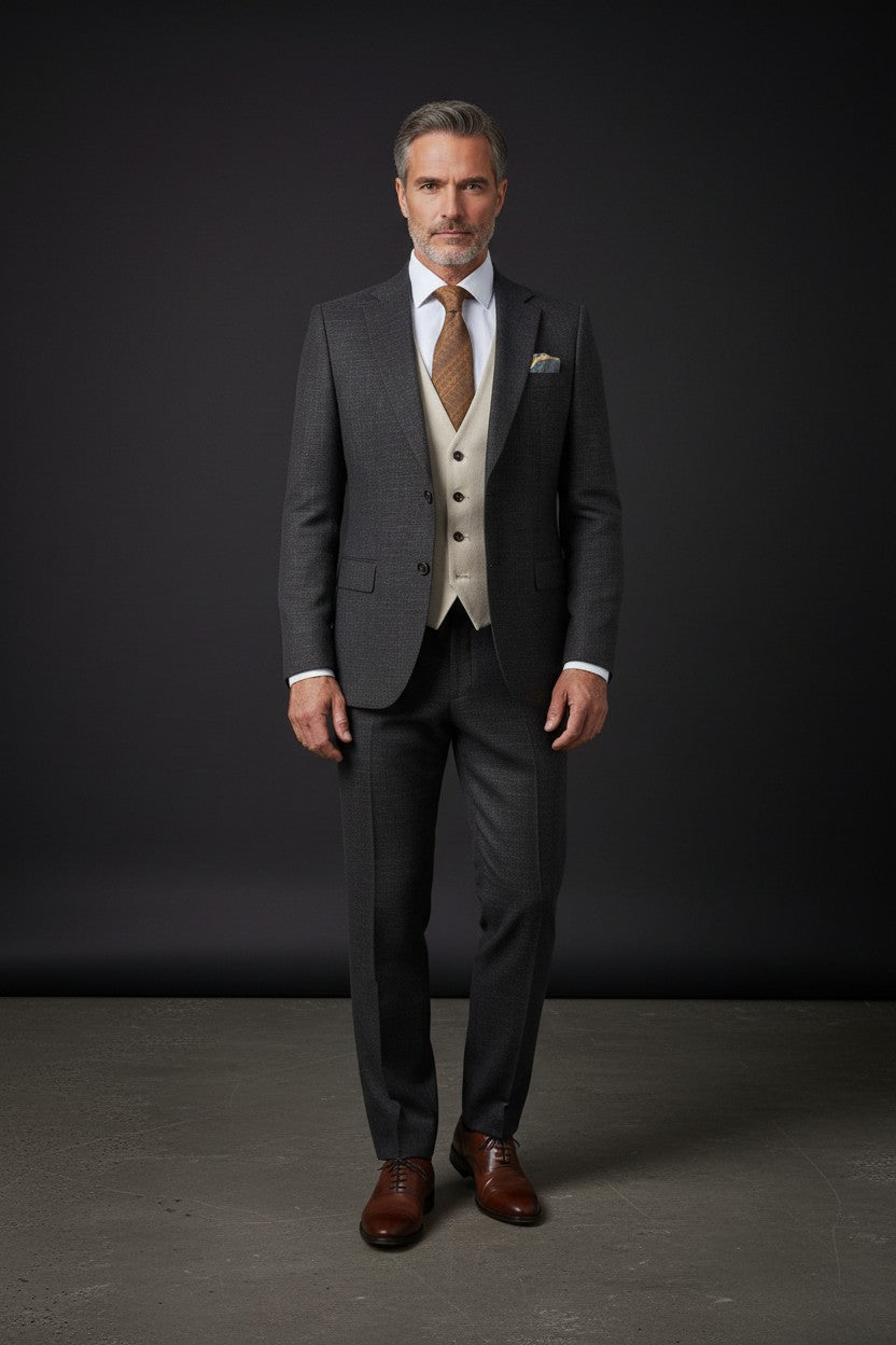 Three-Piece Tailored Suit | Premium Men's Suit | Vercini