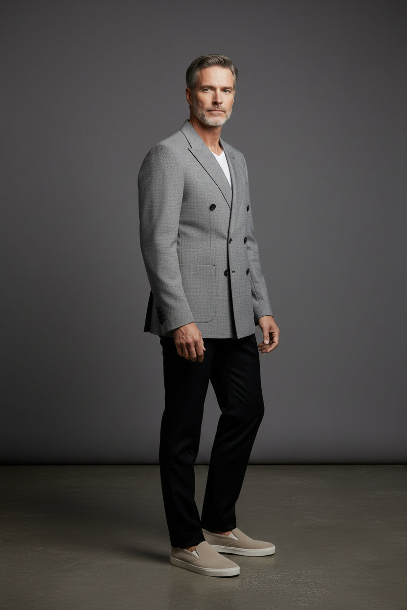 Timeless Double-Breasted Jacket – Classic Elegance & Sophistication"