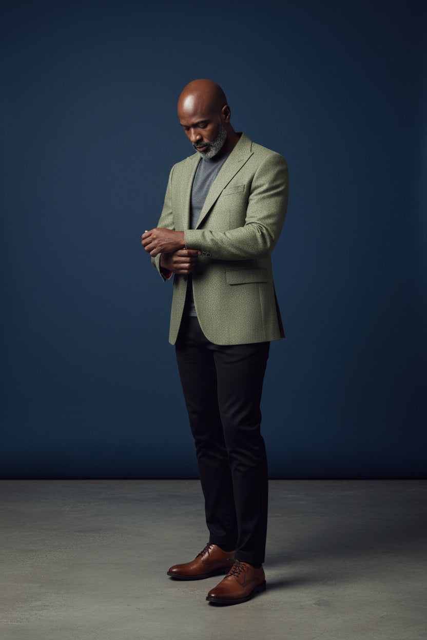 Sagebrush Textured Blazer | Premium Menswear
