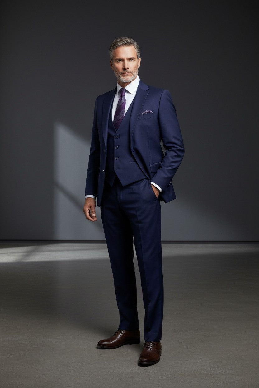 Vercini Atlanta 3-Piece Suit - Premium Tailored Menswear