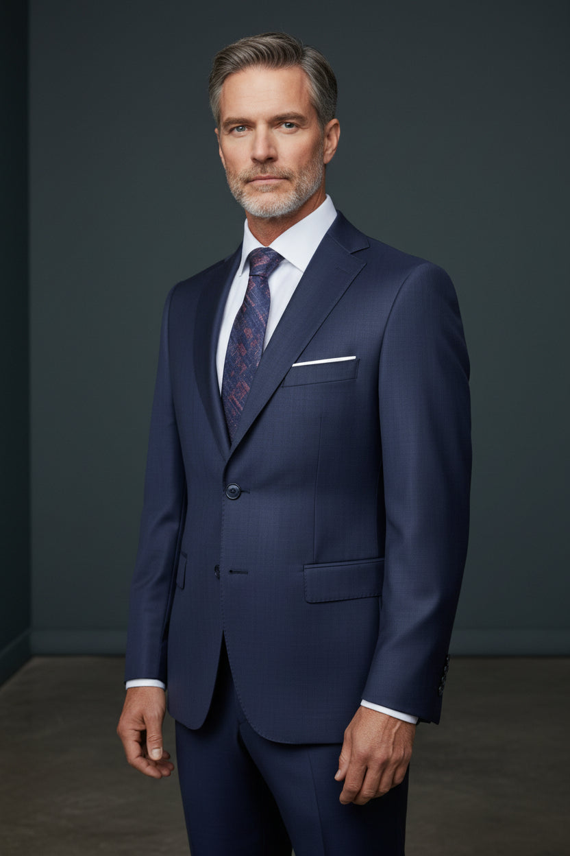Vercini Imperial Navy Wool Suit