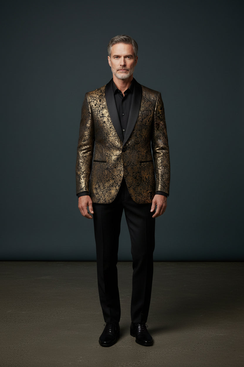 Gold Vercini Blazer | Premium Men's Blazer | Vercini