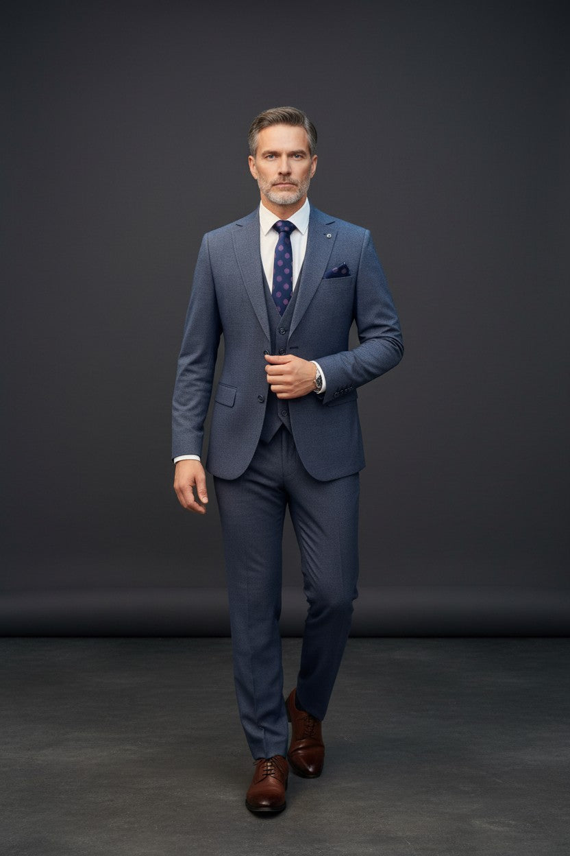 Three-Piece Dot Suit – Premium Tailored Menswear | Vercini
