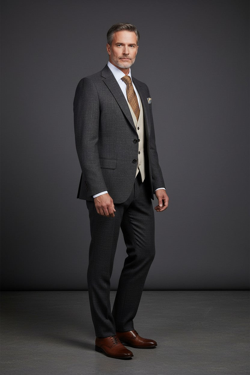 Three-Piece Tailored Suit | Premium Men's Suit | Vercini