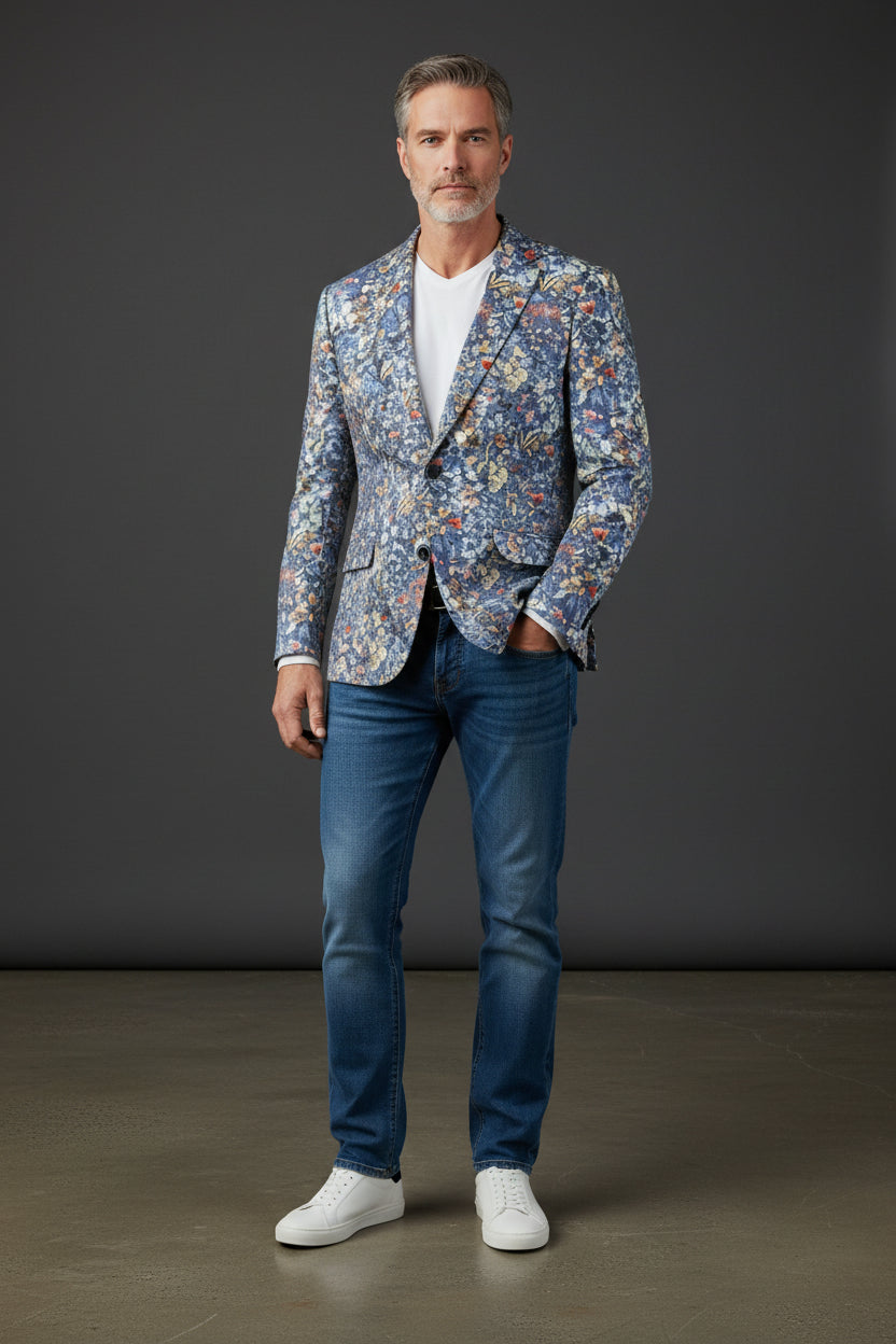 Vercini® Art-Driven Statement Blazers in Floral, Abstract & Animal Prints