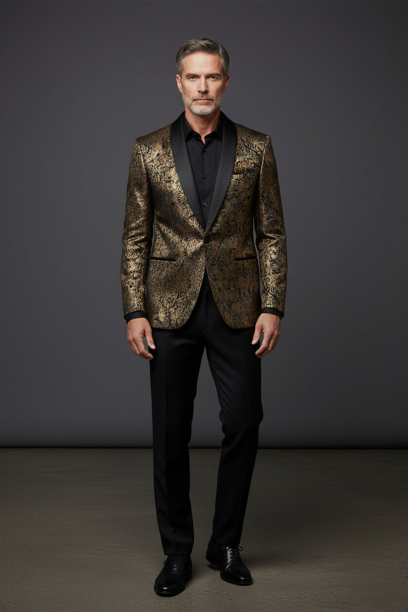 Gold Vercini Blazer | Premium Men's Blazer | Vercini