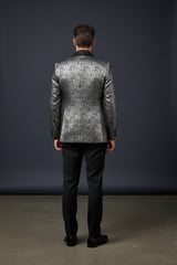 GOLD GEOMETRIC BLAZER