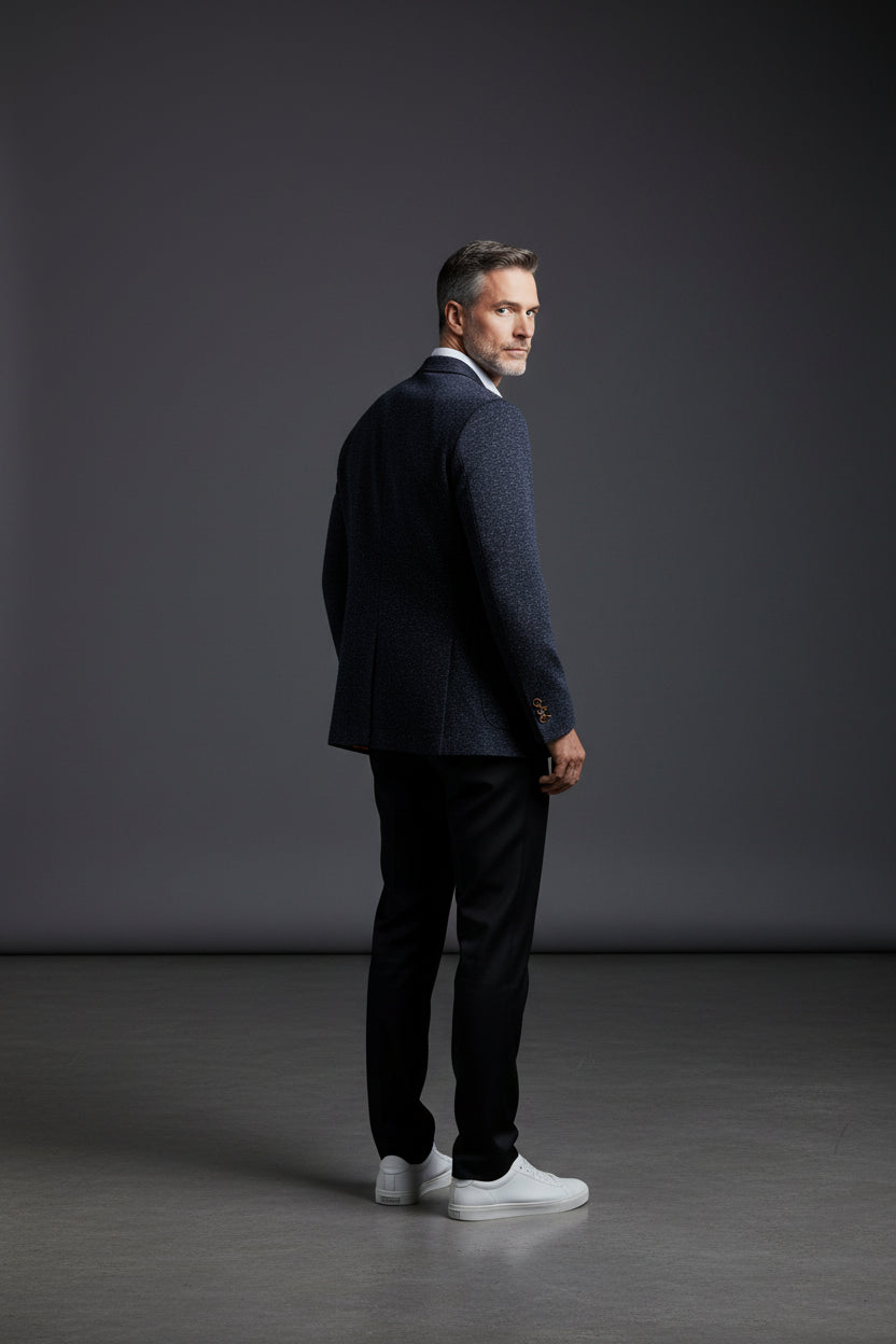 KNITED DECONSTRUCTED WOOL SPORT JACKET