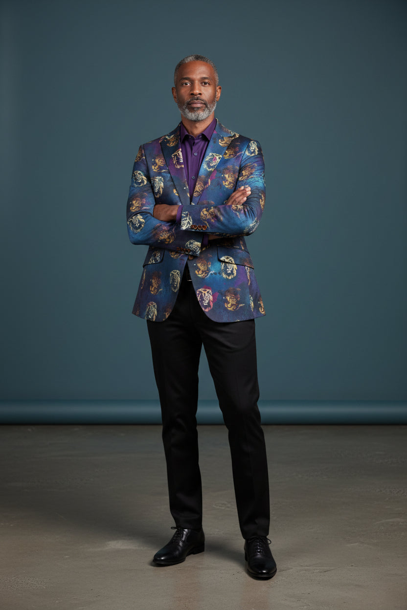 Vercini® Art-Driven Statement Blazers in Floral, Abstract & Animal Prints