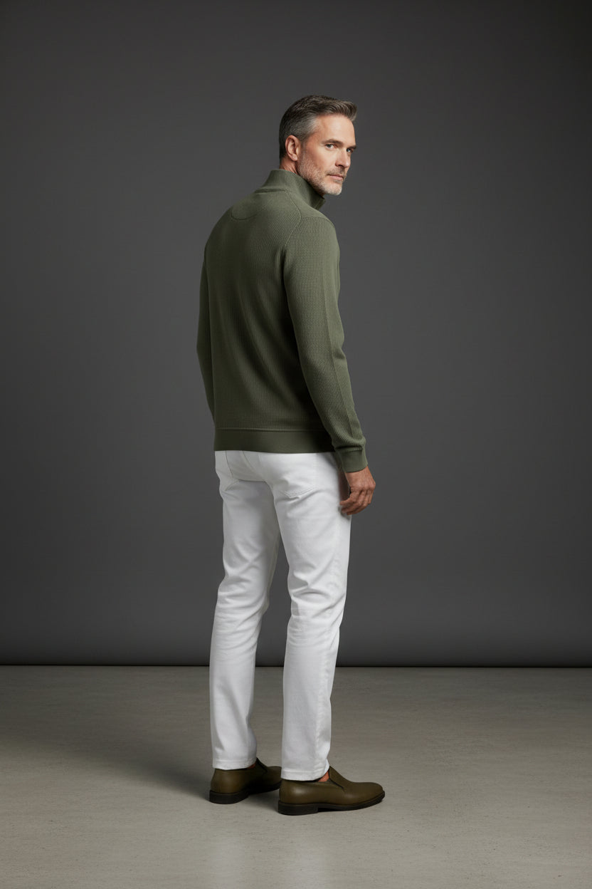 Vercini Premium Tan Quarter-Zip Pullover