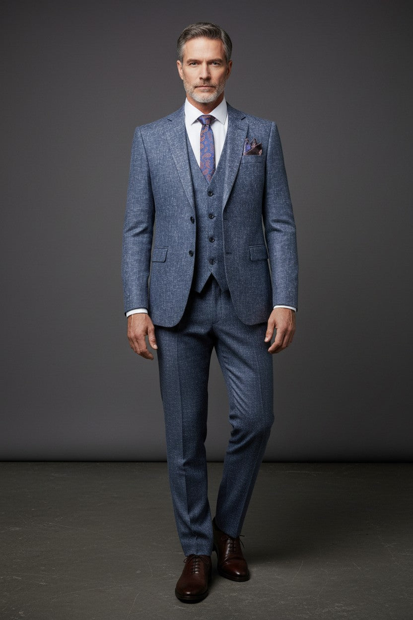 Royal Twilight Three-Piece Suit