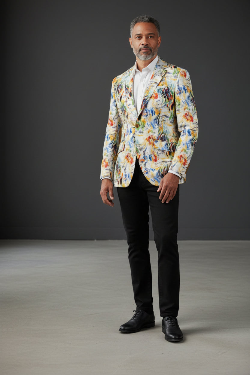 Vercini® Art-Driven Statement Blazers in Floral, Abstract & Animal Prints