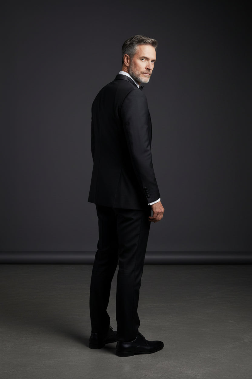 Luxury Classic Tuxedo | Black, White & Light Pink – Vercini