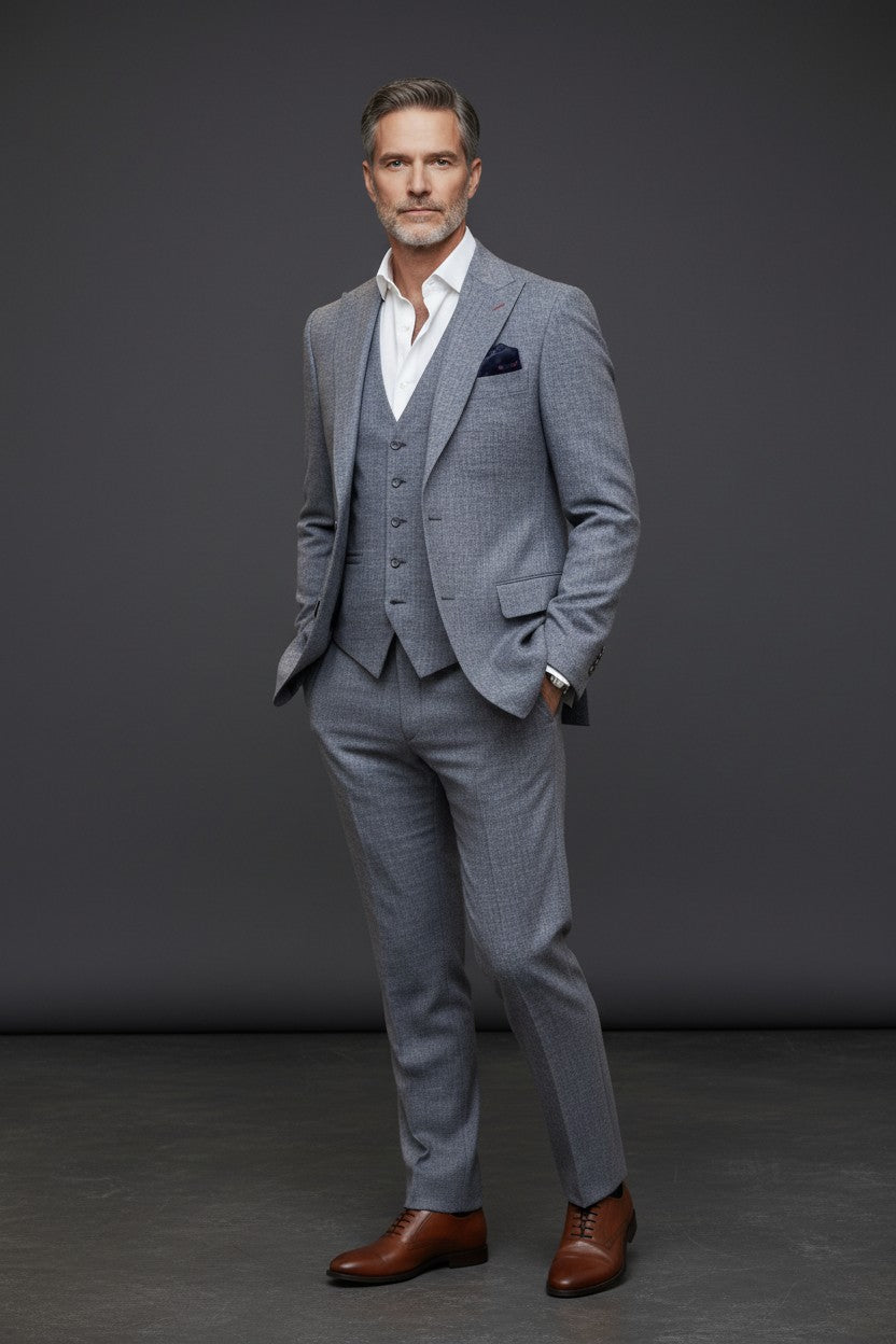 Tailored for Success: A Modern 3-Piece Suit