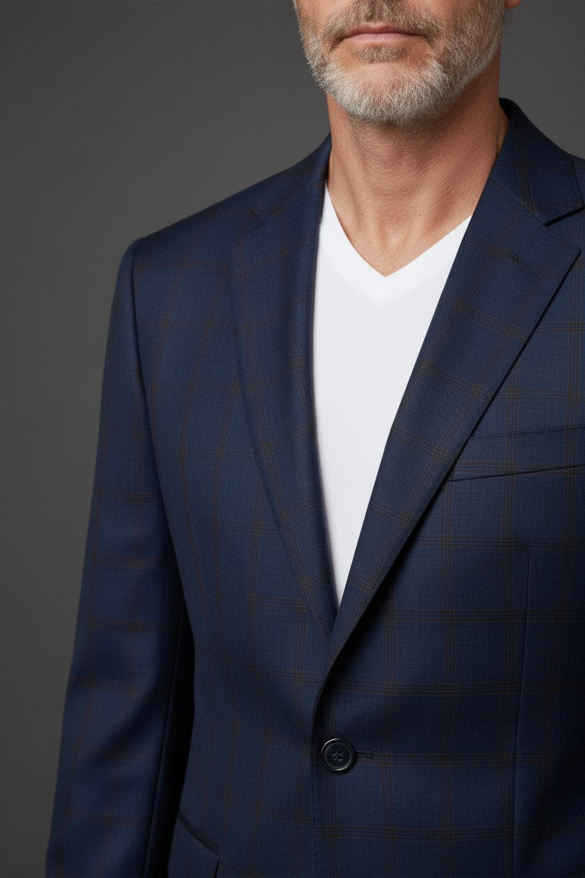 Vercini modern gentleman Two-Piece Wool Suit
