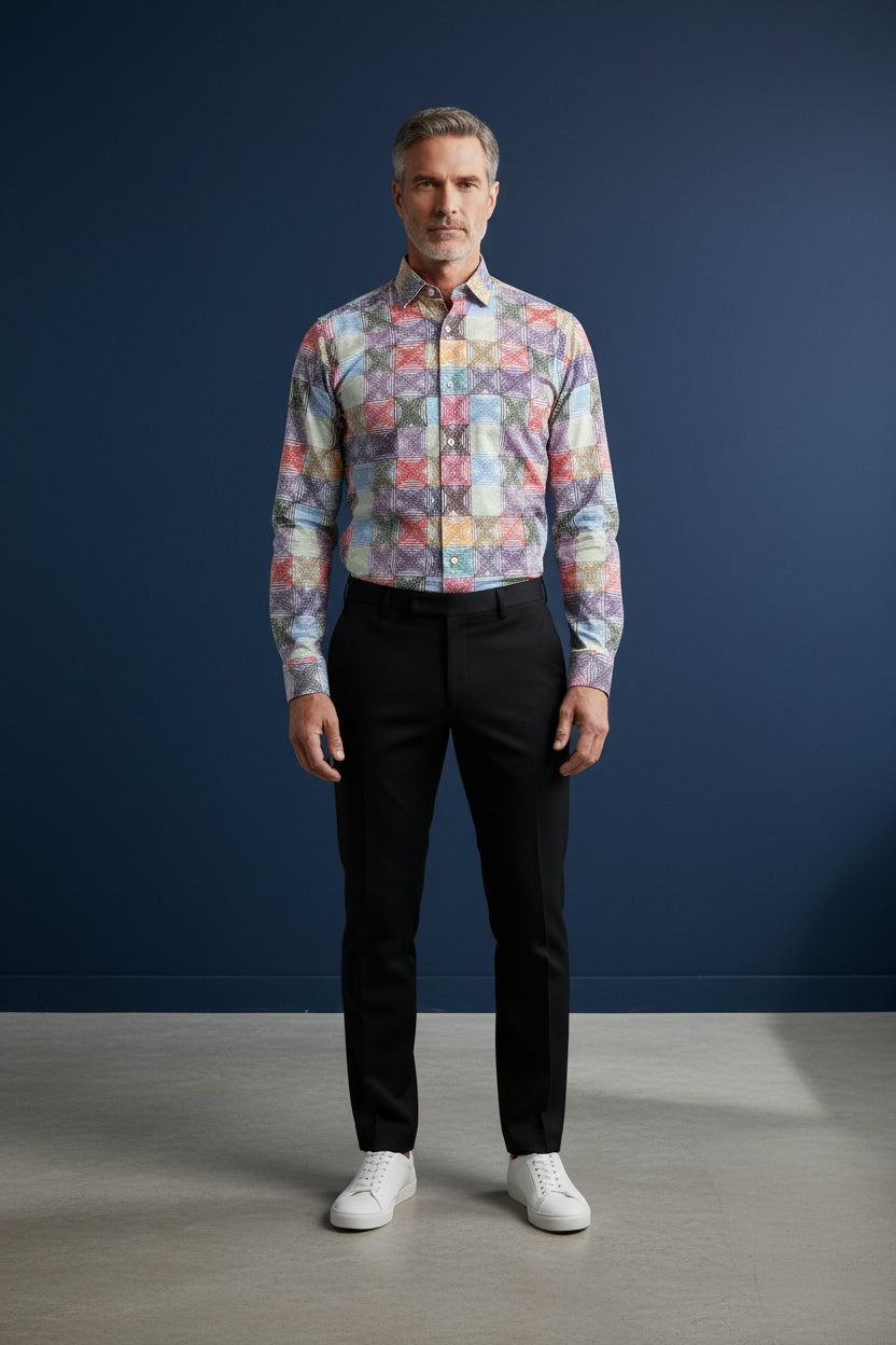 Geometric Pattern Shirt