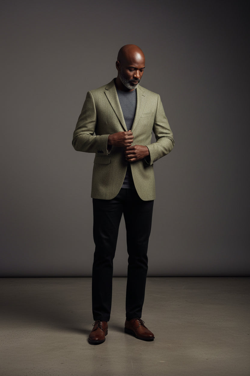 Sagebrush Textured Blazer | Premium Menswear