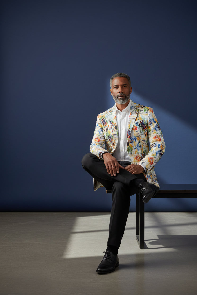 Vercini® Art-Driven Statement Blazers in Floral, Abstract & Animal Prints